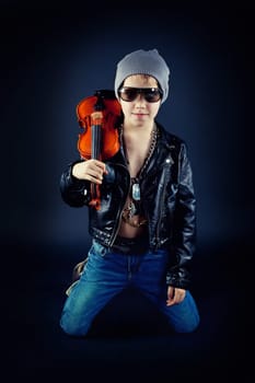 Boy with violin