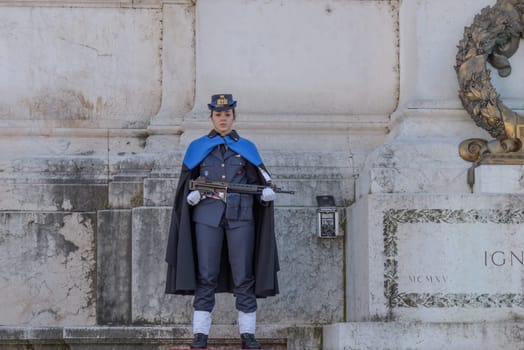 The altare della patria monument called victoriano or vittoriano, in rome italy