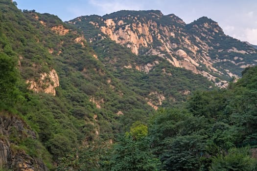The inspiring, sacred and majestic Huashan mountain, famous tourist attractions, Shaanxi province, China