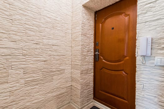 Russia, Moscow- July 08, 2019: interior room apartment. standard repair decoration in hostel