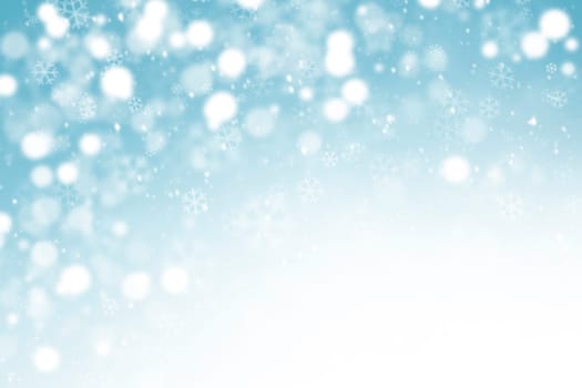 abstract winter background with snowflakes