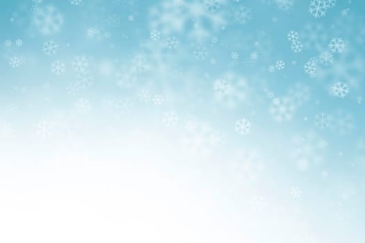 abstract winter background with snowflakes
