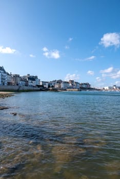 a landscape of Brittany in summer, France. sea, color of this region in summer