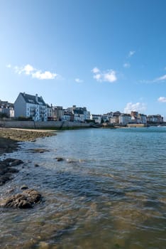 a landscape of Brittany in summer, France. sea, color of this region in summer