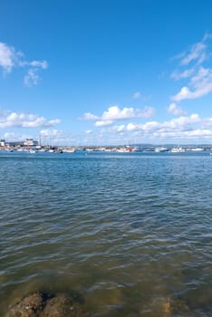 a landscape of Brittany in summer, France. sea, color of this region in summer