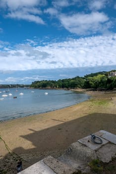 a landscape of Brittany in summer, France. sea, color of this region in summer