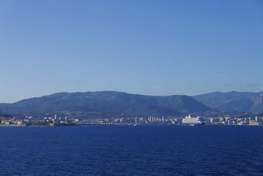 Holidays in southern Corsica..Discovery of the Sanguinaires Islands, next to the city of Ajaccio