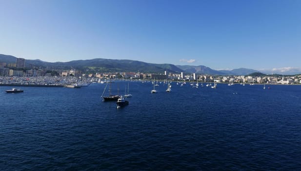 Holidays in southern Corsica..Discovery of the Sanguinaires Islands, next to the city of Ajaccio