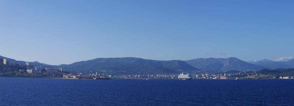 Holidays in southern Corsica..Discovery of the Sanguinaires Islands, next to the city of Ajaccio