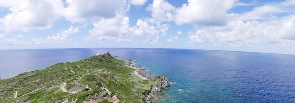 Holidays in southern Corsica..Discovery of the Sanguinaires Islands, next to the city of Ajaccio