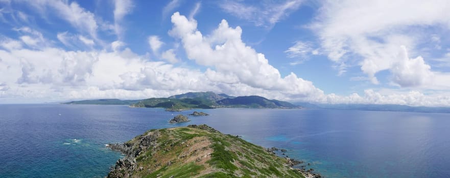 Holidays in southern Corsica..Discovery of the Sanguinaires Islands, next to the city of Ajaccio