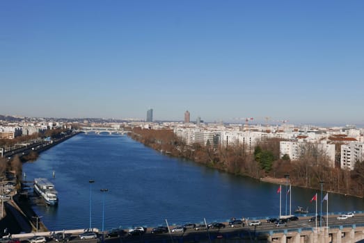 Tourism in the city of lyon, rhone alpes region in france