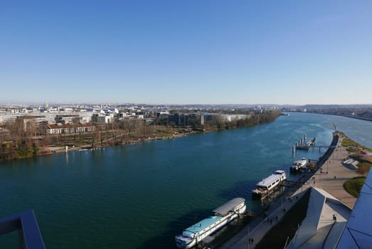 Tourism in the city of lyon, rhone alpes region in france