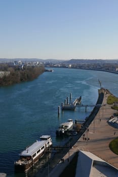Tourism in the city of lyon, rhone alpes region in france