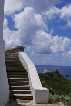 Holidays in southern Corsica..Discovery of the Sanguinaires Islands, next to the city of Ajaccio