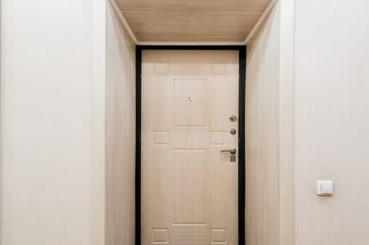 Russia, Moscow- July 16, 2019: interior room apartment. standard repair decoration in hostel