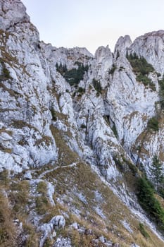 mountain landscape in Piatra Craiului Mountains, Romania