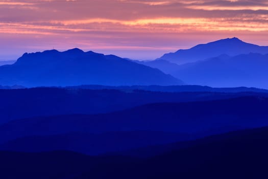 mountain landscape in The Fagaras Mountains, Romania