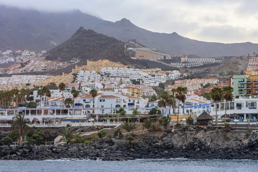 famous Adeje coast on Canary island. Tenerife, Spain