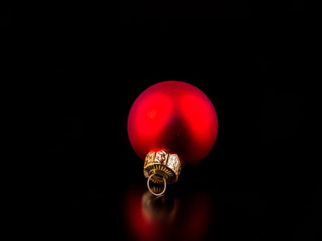 Christmas Christmas toys on a black background. New Year. Place for text. Background image.