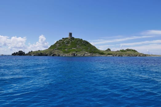 Holidays in southern Corsica..Discovery of the Sanguinaires Islands, next to the city of Ajaccio