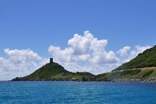 Holidays in southern Corsica..Discovery of the Sanguinaires Islands, next to the city of Ajaccio