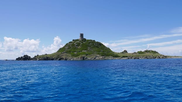 Holidays in southern Corsica..Discovery of the Sanguinaires Islands, next to the city of Ajaccio