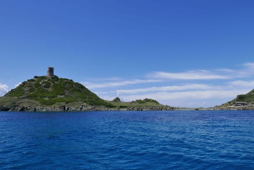 Holidays in southern Corsica..Discovery of the Sanguinaires Islands, next to the city of Ajaccio