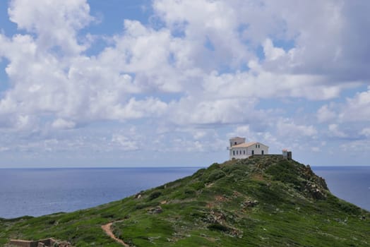 Holidays in southern Corsica..Discovery of the Sanguinaires Islands, next to the city of Ajaccio