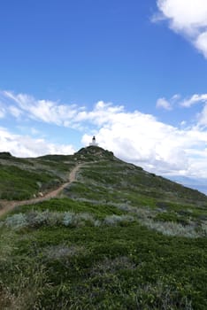 Holidays in southern Corsica..Discovery of the Sanguinaires Islands, next to the city of Ajaccio