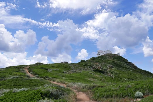Holidays in southern Corsica..Discovery of the Sanguinaires Islands, next to the city of Ajaccio