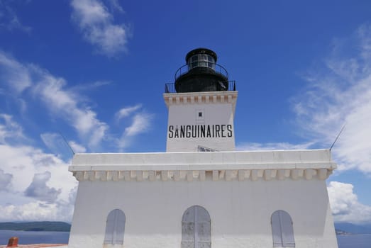 Holidays in southern Corsica..Discovery of the Sanguinaires Islands, next to the city of Ajaccio