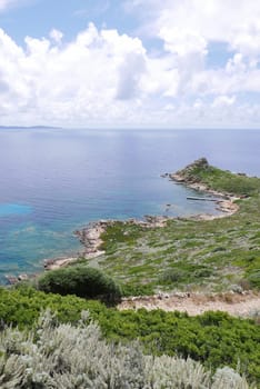 Holidays in southern Corsica..Discovery of the Sanguinaires Islands, next to the city of Ajaccio
