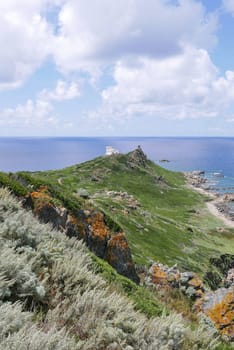 Holidays in southern Corsica..Discovery of the Sanguinaires Islands, next to the city of Ajaccio