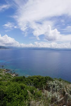 Holidays in southern Corsica..Discovery of the Sanguinaires Islands, next to the city of Ajaccio