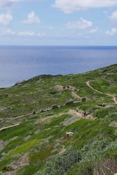 Holidays in southern Corsica..Discovery of the Sanguinaires Islands, next to the city of Ajaccio