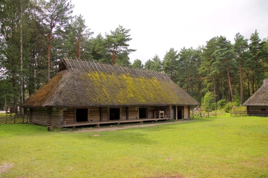 Historic rural wood Baltic farm in Estonia