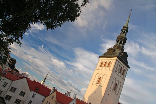 St. Nicholas' Church bell tower in Tallinn