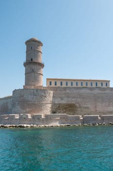entrance to the old port of Marseille, France. boat ride