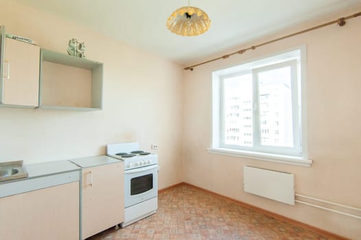 Russia, Moscow- July 08, 2019: interior room apartment. old careless not modern setting