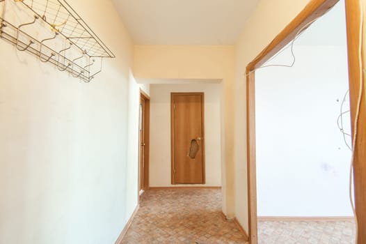 Russia, Moscow- July 08, 2019: interior room apartment. old careless not modern setting