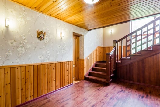 Russia, Moscow- July 23, 2019: interior room apartment. stairs, steps