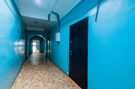 Russia, Moscow- July 23, 2019: interior room apartment. public place, staircase