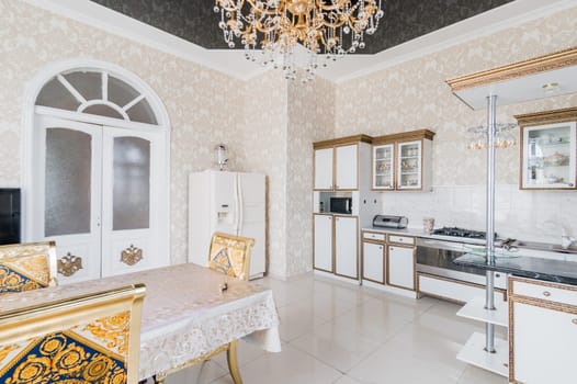 Russia, Moscow- July 23, 2019: interior room apartment. standard repair decoration in hostel