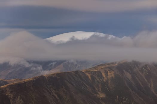 mountain landscape in The Fagaras Mountains, Romania