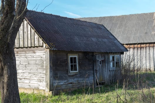 Old abandoned house in a abandoned village