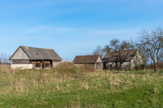 Old abandoned house in a abandoned village