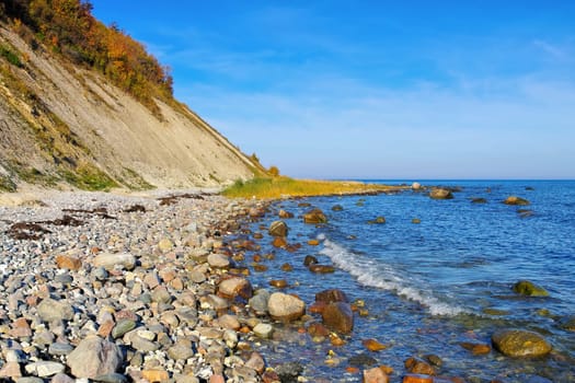 coast Kap Arkona, Ruegen Island in Germany
