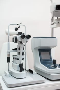 Modern medical equipment in the ophthalmology office