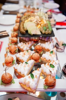 Catering food table set concept